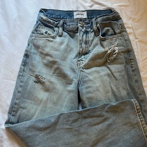 Frame wide legged jeans